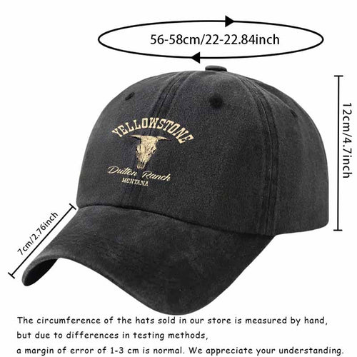 ' & ' Retro Western / Cowgirl Bull Head Baseball Cap - Rugged Ranch & Outdoor Hat Suitable for Ranch Life, Outdoor Adventures, Teacher Gifts, Graduation Events - Comfortable Cap with Bull Motif