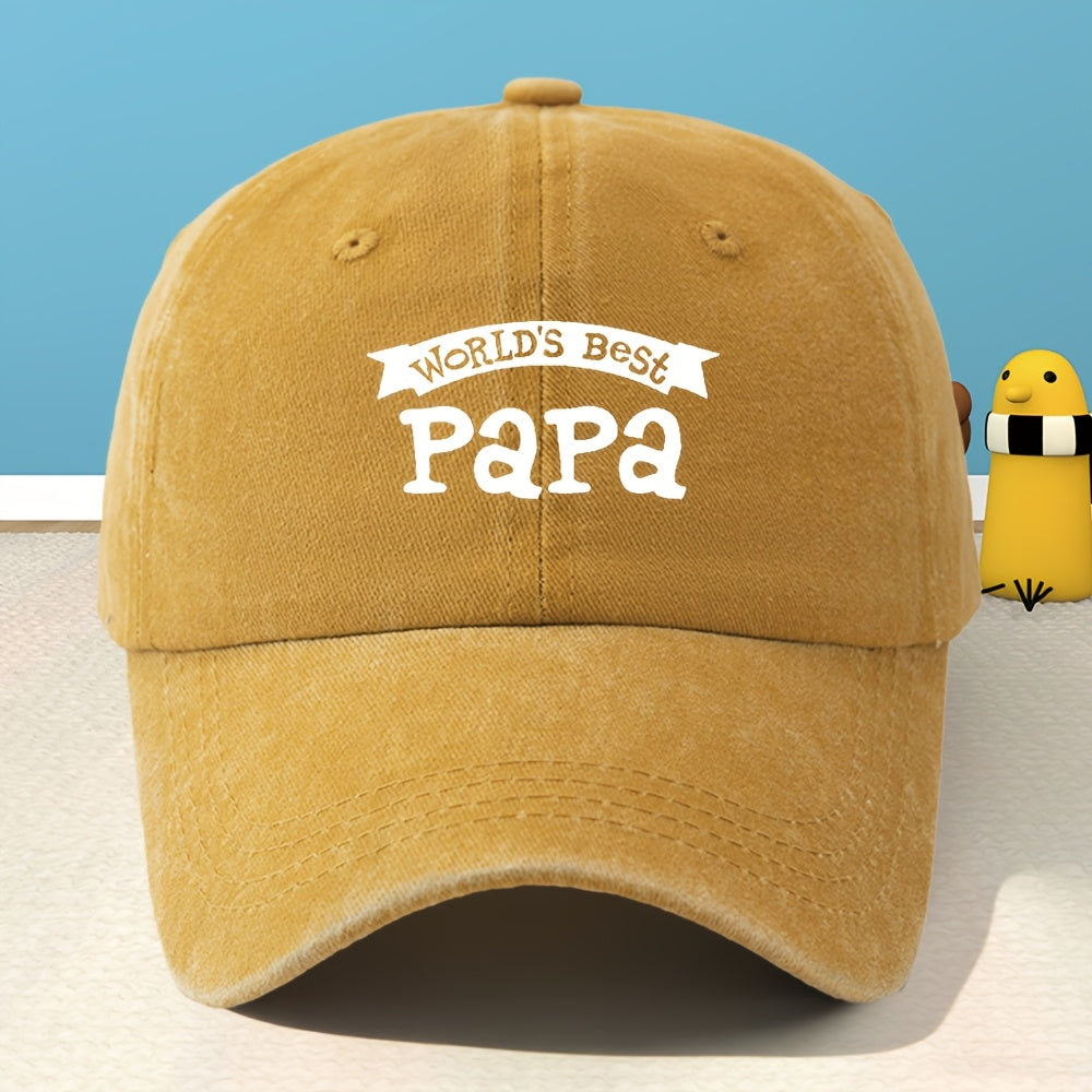 Unisex Printed Baseball Cap, Classic Washed Distressed Vintage Duckbill Cap for Outdoor, Casual, Sports, Shopping, and Vacation,  Street Rock Rap Hip-Hop Hat, Soft, Comfortable, Sweat-Absorbent, Adjustable Cap