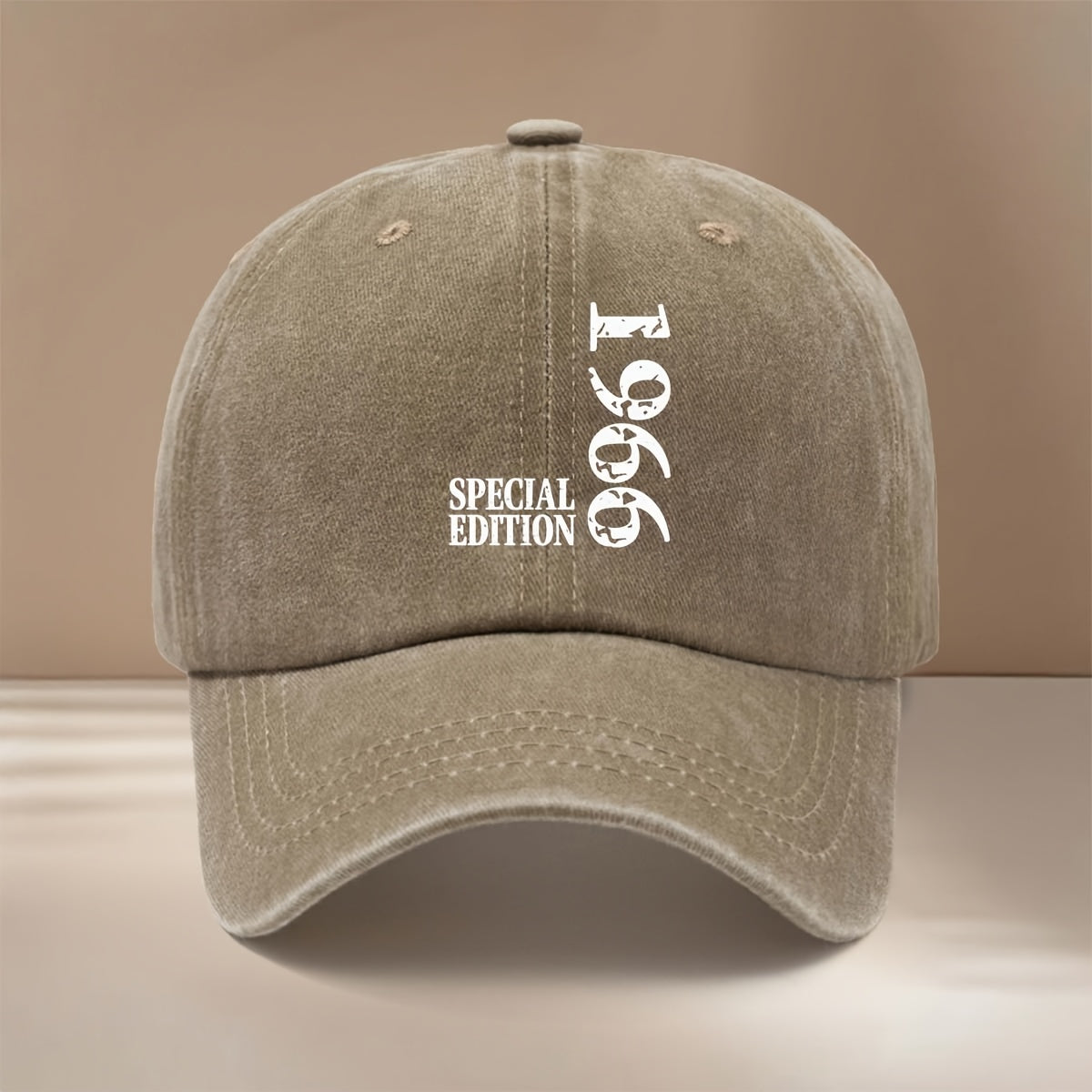 1966SPECIAL EDITION Letter Pattern Baseball Cap, Trendy Lightweight Hip-Hop Cap, Unisex, Adjustable Size, Curved Brim, Vintage Distressed Duckbill Cap, Washed Distressed Style, Soft Top Cap, Fashionable And Unique Casual Hat, Best Choice for Travel