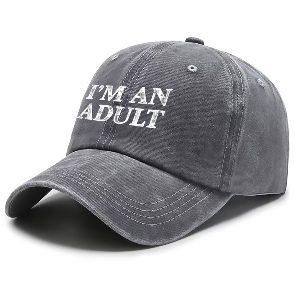 Adult Hat, Men'S Fashion Headwear, Women'S Casual Beach Dad Hat, Breathable Design, Adjustable Size, Multiple Colors Available, Very Suitable for Outdoor Activities And Parties, Suitable for All Seasons