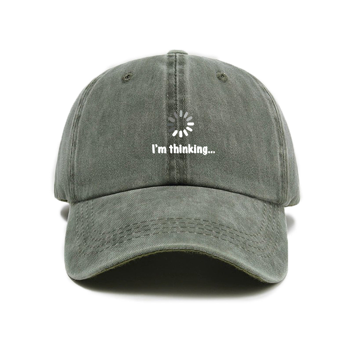 Unisex Cross-Border Versatile Fashion Trend Symbol Print Washed Distressed Soft Top Sun Visor Baseball Cap