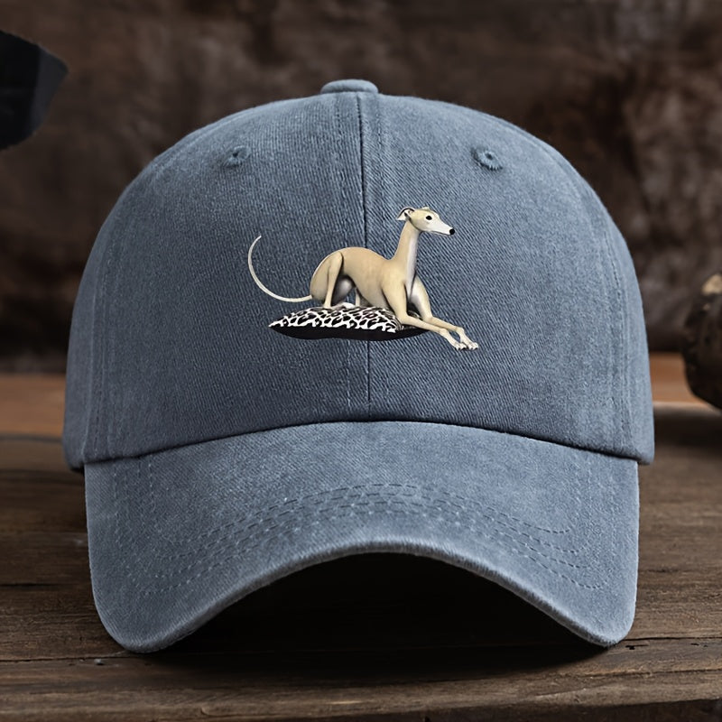 Vintage Washed Baseball Cap with Curved Brim & Retro Print - Soft Suitable for Outdoor Sports, Hiking, Streetwear, Hip-Hop Hat - Washed Look for Running, Camping, Fishing - Curved Visor for