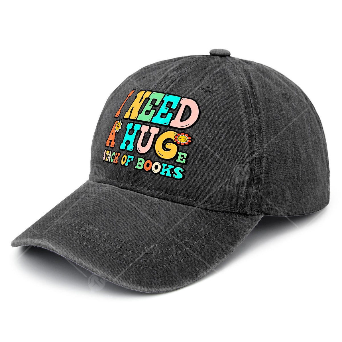 Vintage Bookworm Baseball Cap - Full Book Print Design, Suitable for Reading Enthusiasts, As a Christmas Gift, for Book-Themed Events, And for Everyday Casual Wear. Unisex Design, with a Round Top And Flat Brim