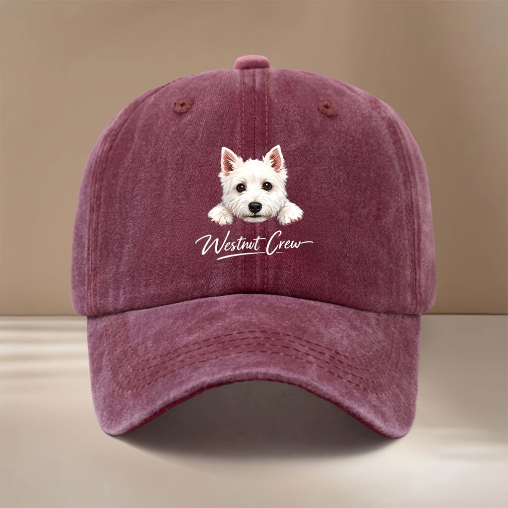 This Is a Westnut Crew Printed Baseball Cap, a Trendy, Comfortable, and Adjustable-sized Snapback Hat Suitable for Both Men and Women. It Is a Lightweight,  Curved-brim Hat Perfect for Outdoor Sports, Dinners, Camping, and Other Occasions