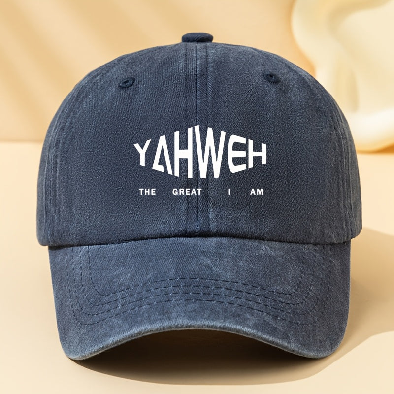 Trendy Versatile Printed Baseball Cap for Men And Women, Retro Casual Hat, Breathable, Sun-Protective, Adjustable Outdoor Sports Cap, Stylish Street Hip-Hop Hat