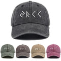 1 Washed Distressed Printed Baseball Cap for Adults, 1pc Pack, Trendy Vintage Letter Print Washed Distressed Baseball Cap for Men and Women, Versatile Outdoor Soft Top Hat