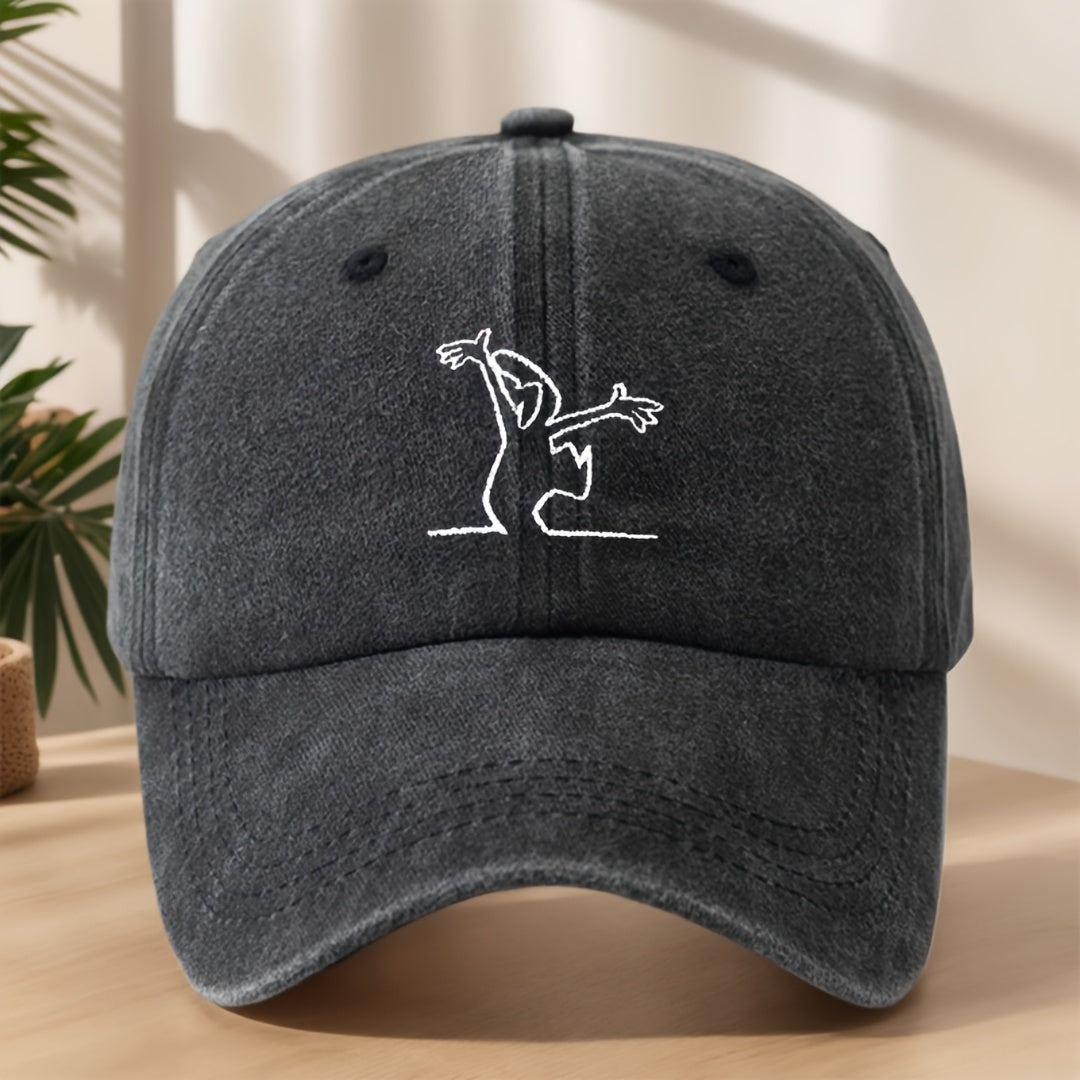 Men'S Summer Casual Washed Baseball Cap, Lightweight Adjustable Outdoor Sun Hat for Everyday