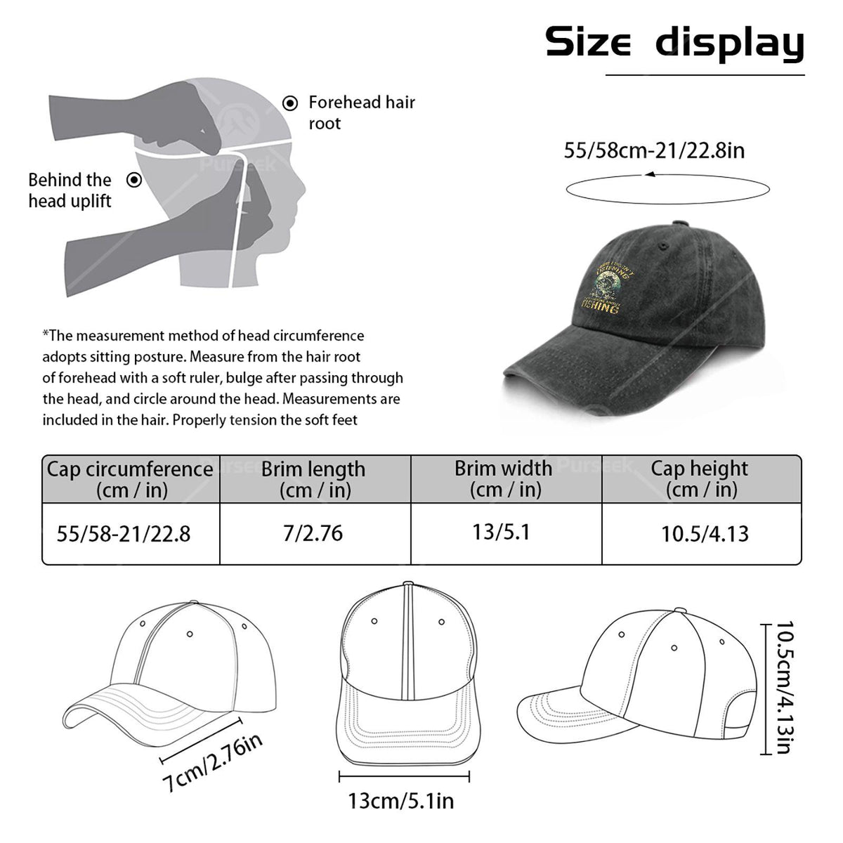 Sorry I Wasnt Listening I Was Thinking about Fishing Baseball Hat Unisex Low