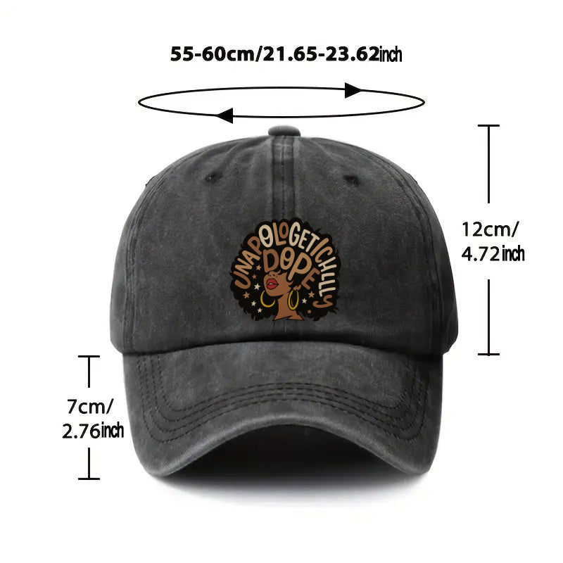 1pc, Adjustable Baseball Cap with "Fearless" Design, Lightweight Printed Craft Women'S Hat, Trendy Style Men'S Fashion Cap, Ideal Gift for Weddings, Parties, Birthdays