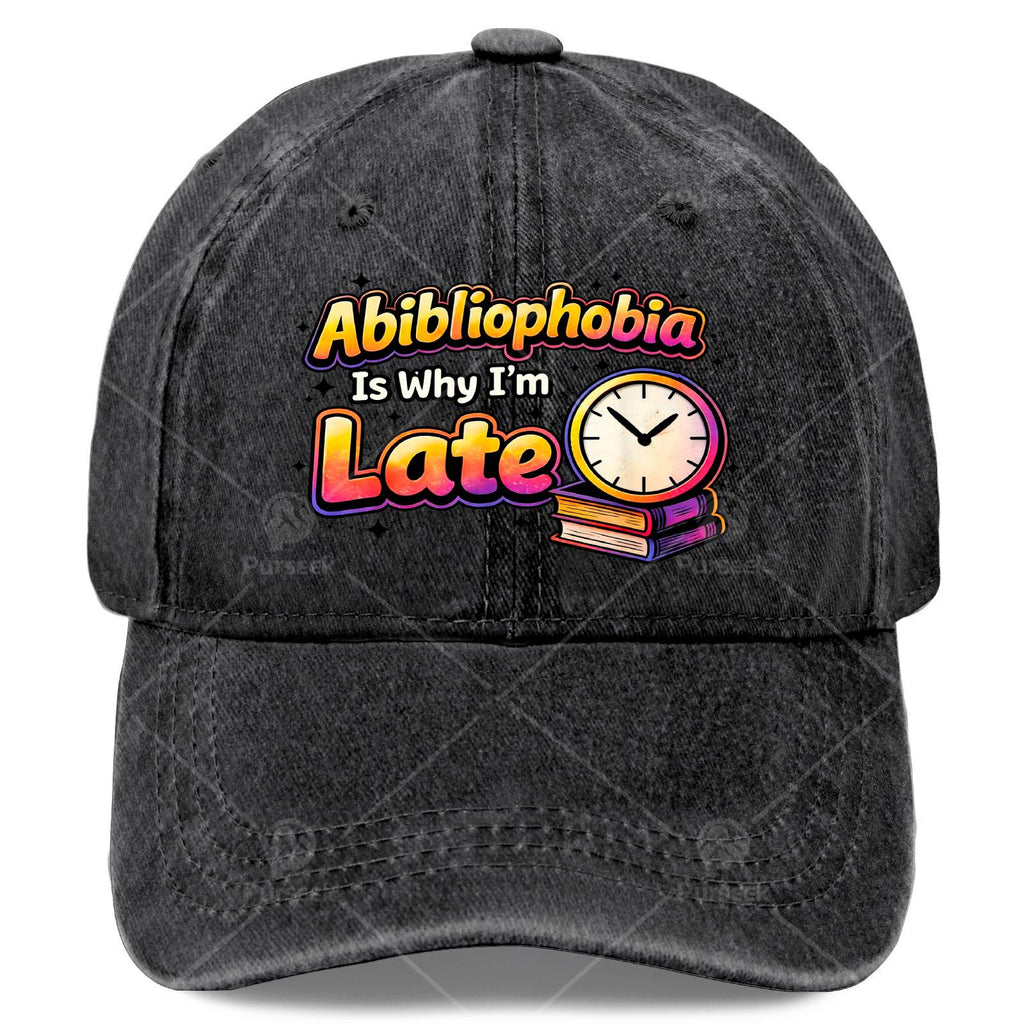 Unisex Baseball Cap, Designed Specifically for Book Lovers, Humorous Exploration of Reading Material Scarcity