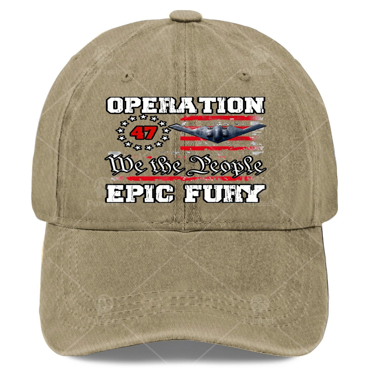 Vintage Washed Distressed Baseball Cap - Subtle All-Over Iconic Print, Lightweight And Suitable for Christmas, Gaming, National Day, And Everyday Wear, with an Iconic Rounded Crown Design