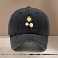 This Is a Dandelion-printed Baseball Cap, a Lightweight and  Casual Hat Suitable for Sports Events and Cheering. It Features a Hip-hop Style with a Relaxed Fit, and Is Available in a Unisex Design. This Six-panel Cap Is Adjustable in Size