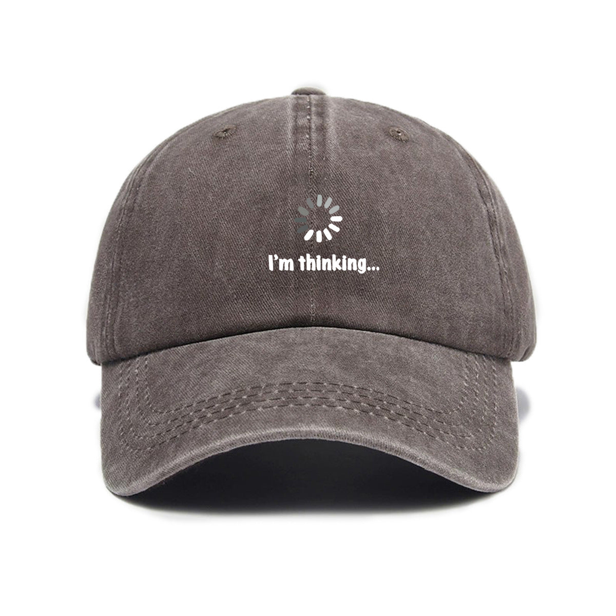 Unisex Cross-Border Versatile Fashion Trend Symbol Print Washed Distressed Soft Top Sun Visor Baseball Cap