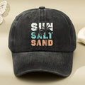 Newly Designed Washed Baseball Cap for Women Featuring a Vintage Coconut Tree Print, Perfect for Outdoor Events, Parties, And Hip Hop Style