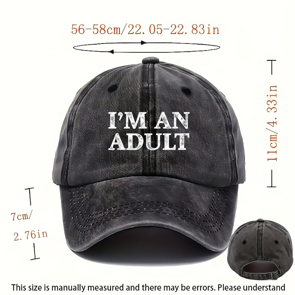 Adult Hat, Men'S Fashion Headwear, Women'S Casual Beach Dad Hat, Breathable Design, Adjustable Size, Multiple Colors Available, Very Suitable for Outdoor Activities And Parties, Suitable for All Seasons