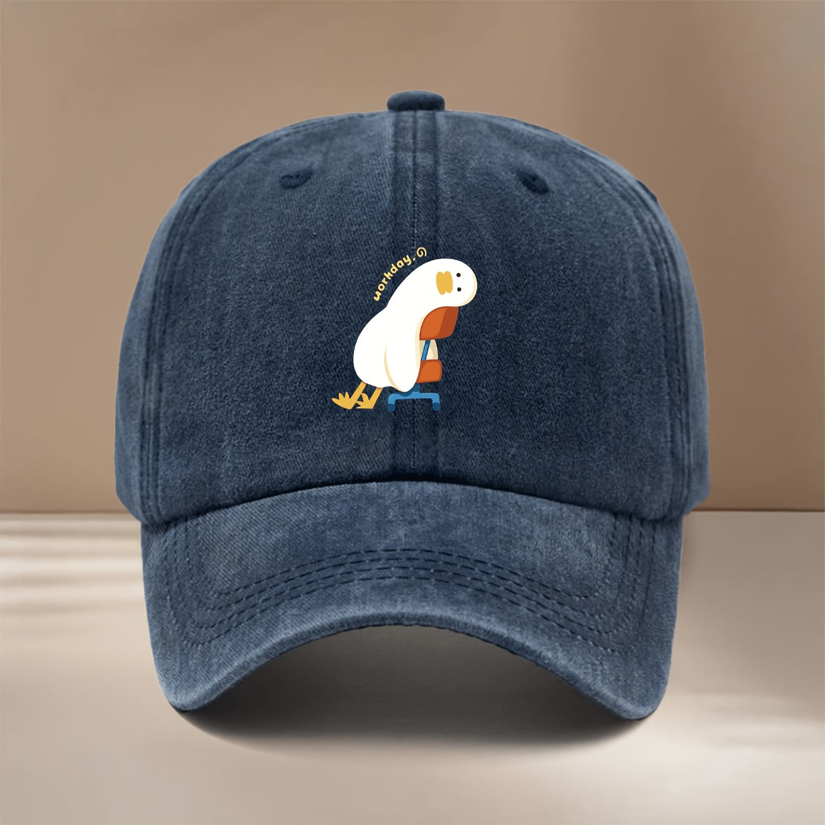 This Is a Baseball Cap Featuring a Design of a Lazy Duck for Work, Lightweight And Adjustable in Size, Suitable for Both Men And Women. It'S a Trendy And Casual Duckbill Hat Perfect for Outdoor Sports, Gatherings, And Camping