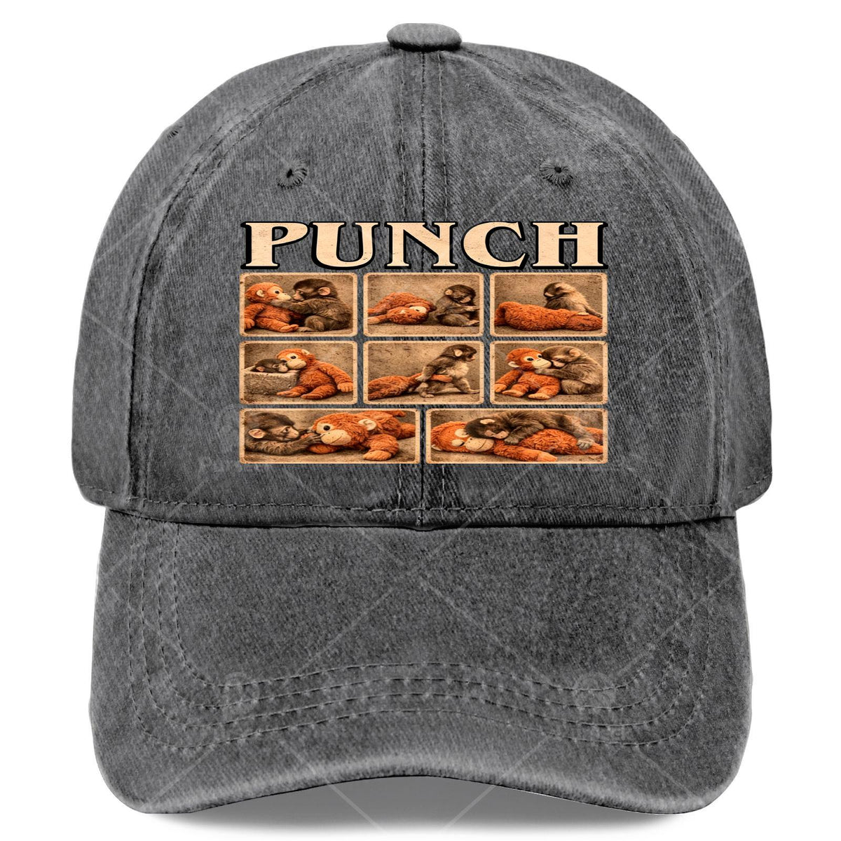 Retro Monkey Print Baseball - Suitable for Christmas Gifts, Games, 4th of - Lightweight Full-Body Monkey Hat with Iconic Mokey, Unisex Casual for Themed Events and Casual Attire