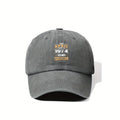 April 1974 Vintage Washed Distressed Duckbill Cap - Adjustable Unisex Baseball & Golf Hat Suitable for Outdoor, Lightweight Breathable Retro with Duckbill Bill, Machine Washable for, Casual Wear, Nostalgic Gift