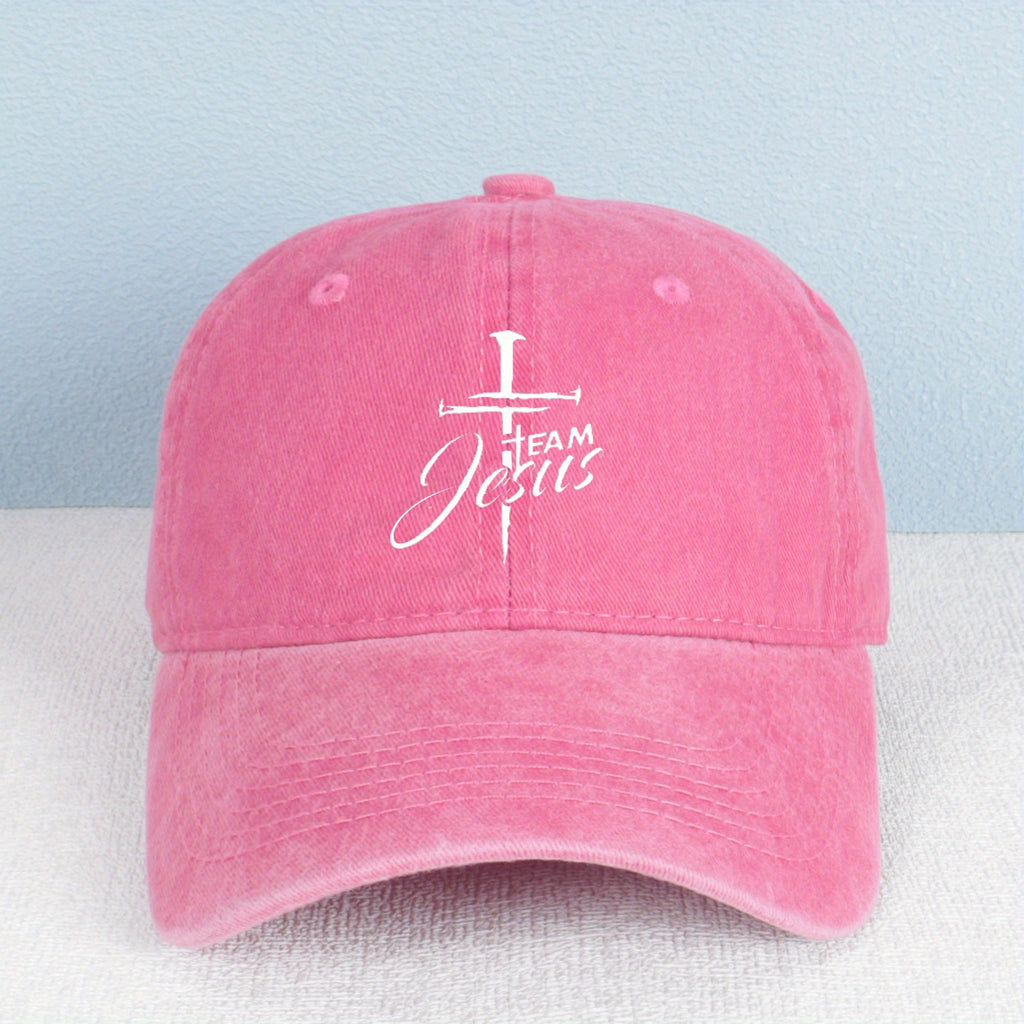 Vintage Washed Baseball Cap Featuring a Cross Print, Breathable Design, And Adjustable Fit. This Trendy Street Hat Comes in Various Colors And Is Suitable for Outdoor Sports, Appealing to All Genders