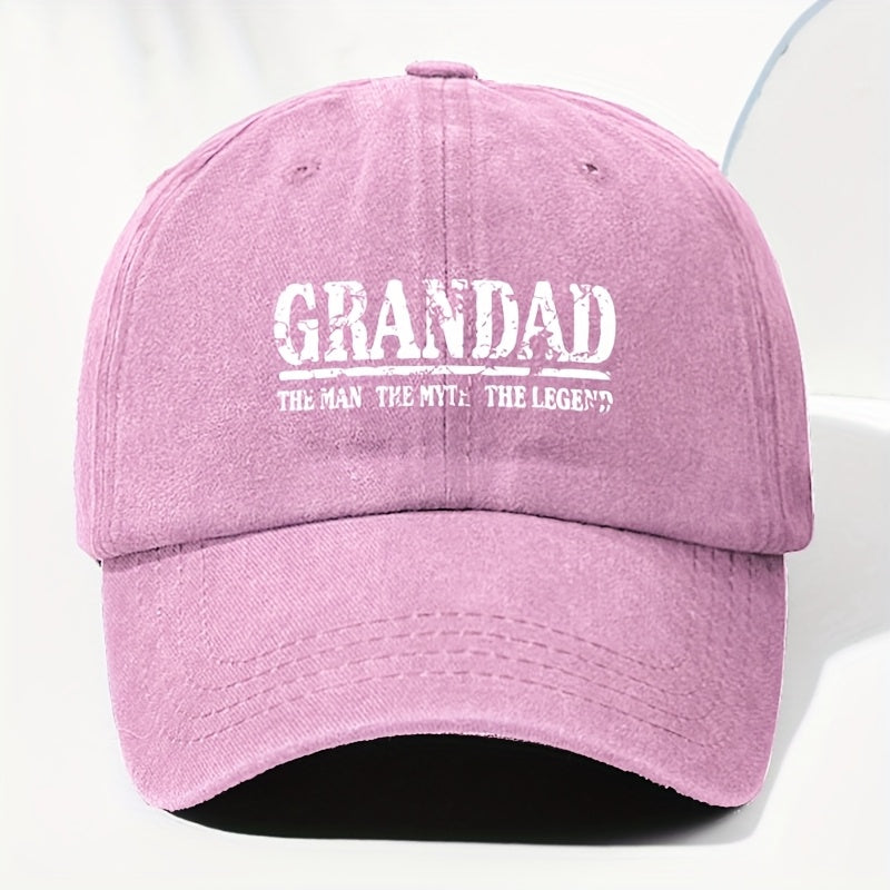 Unisex Letter Print Washed Vintage Baseball Cap, Fashionable Sun Outdoor Hat for Men and Women, Adjustable Trucker Hat Suitable for All Seasons and Daily Wear