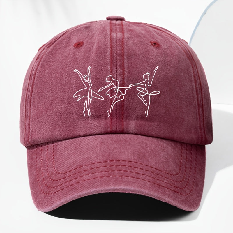 Unisex Printed Washed Vintage Baseball Cap Fashion Men Women Sun Hat Adjustable Size Trucker Cap Suitable for All Seasons Daily Wear