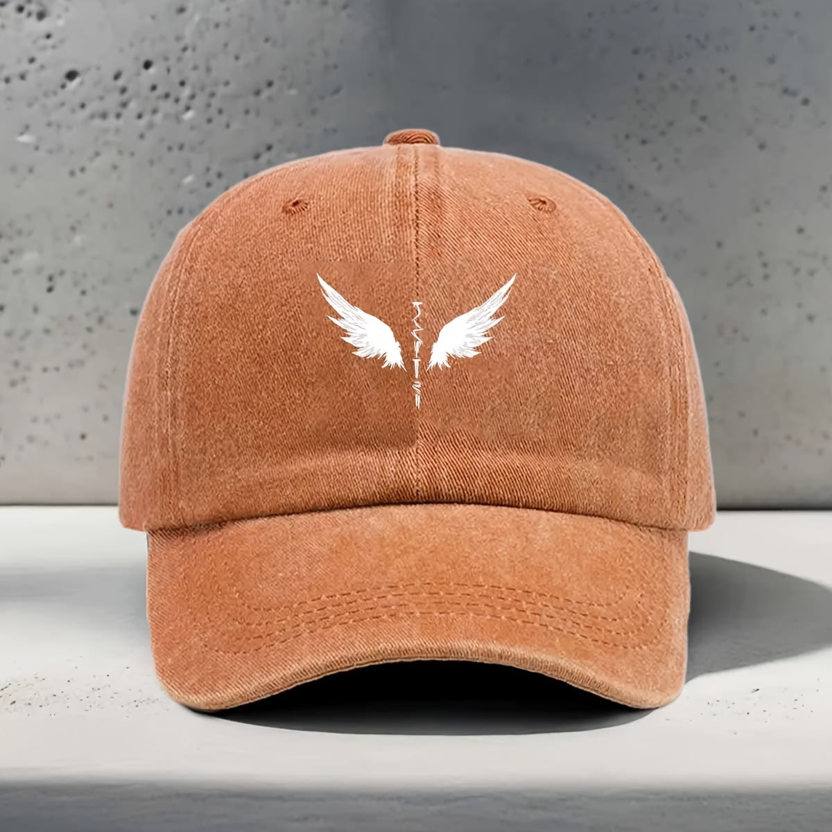 Women'S Baseball Cap with Wing Lines And Feather Texture Print, Mystical Dreamy Style for Daily Outings And Parties, Matching Curved Brim Hat Unisex Premium Comfortable 6-Panel Soft Top Cap Washable Adjustable