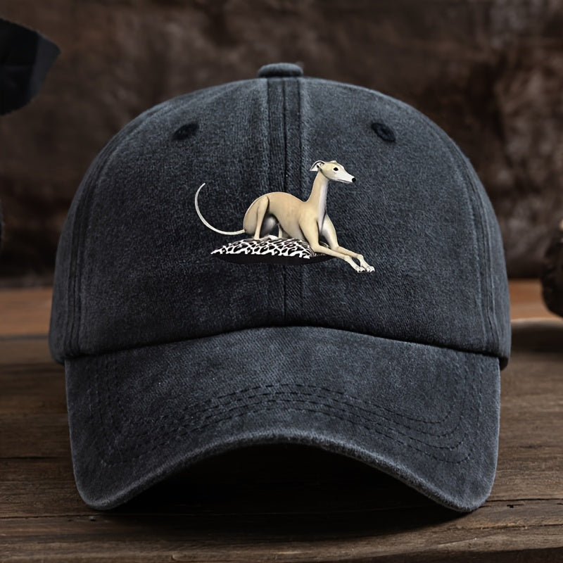 Vintage Washed Baseball Cap with Curved Brim & Retro Print - Soft Suitable for Outdoor Sports, Hiking, Streetwear, Hip-Hop Hat - Washed Look for Running, Camping, Fishing - Curved Visor for