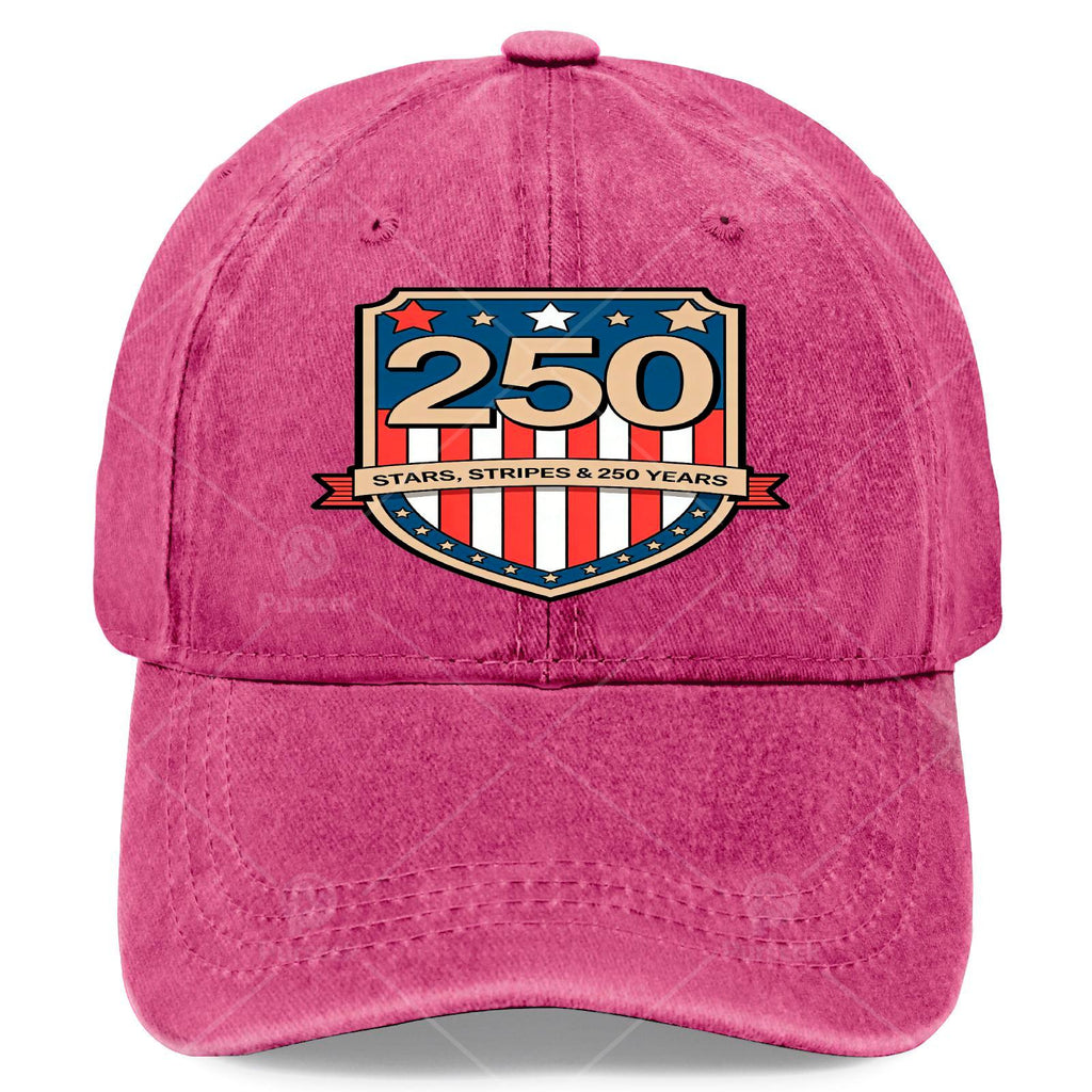 250 Years Usas Flag American 250Th Anniversary Patriotics Baseball Hat Unisex
