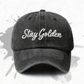 1P 1pc, "Stay Golden" Adjustable Baseball Cap, Lightweight Printed Women's Hat, "Printed Trend" Men's Fashion Cap, an Ideal Gift for Weddings, Parties, and Birthdays.