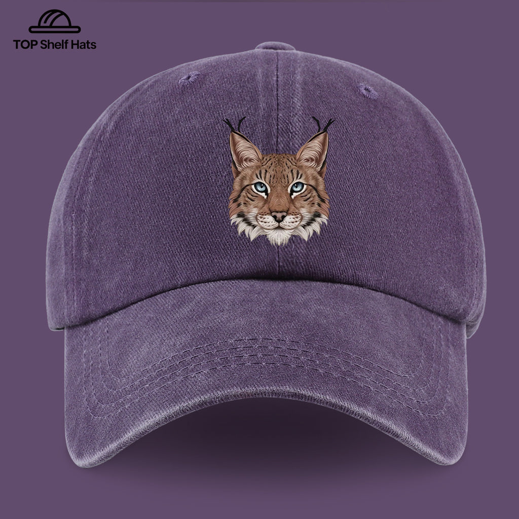 1pc Lynx Pattern Baseball Cap | Lightweight, Comfortable, Breathable, Adjustable Fit, Ideal for Beach Vacations, Casual Outdoor Activities, and Valentine's Day Gifts
