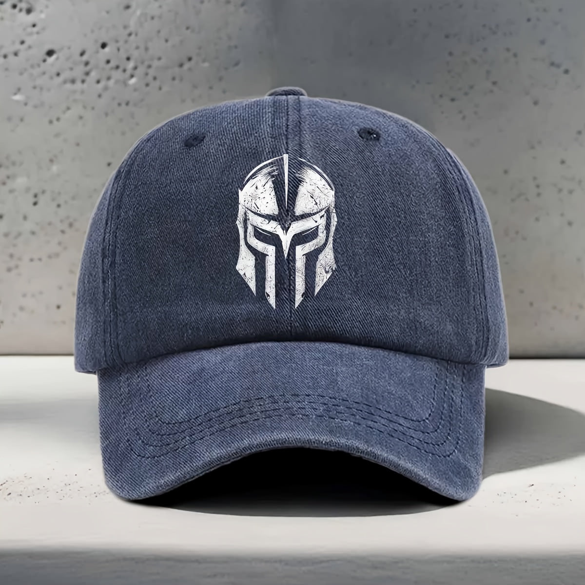 Women'S Baseball Cap, Spartan Warrior Element Pattern, Conveying The Concept of Power And Courage, Classic Retro, Street Trendy, Unisex Duckbill Hat, Suitable for Ancient Greek Theme Parties, Historical Cultural Events, Daily Outing Outdoor Sports