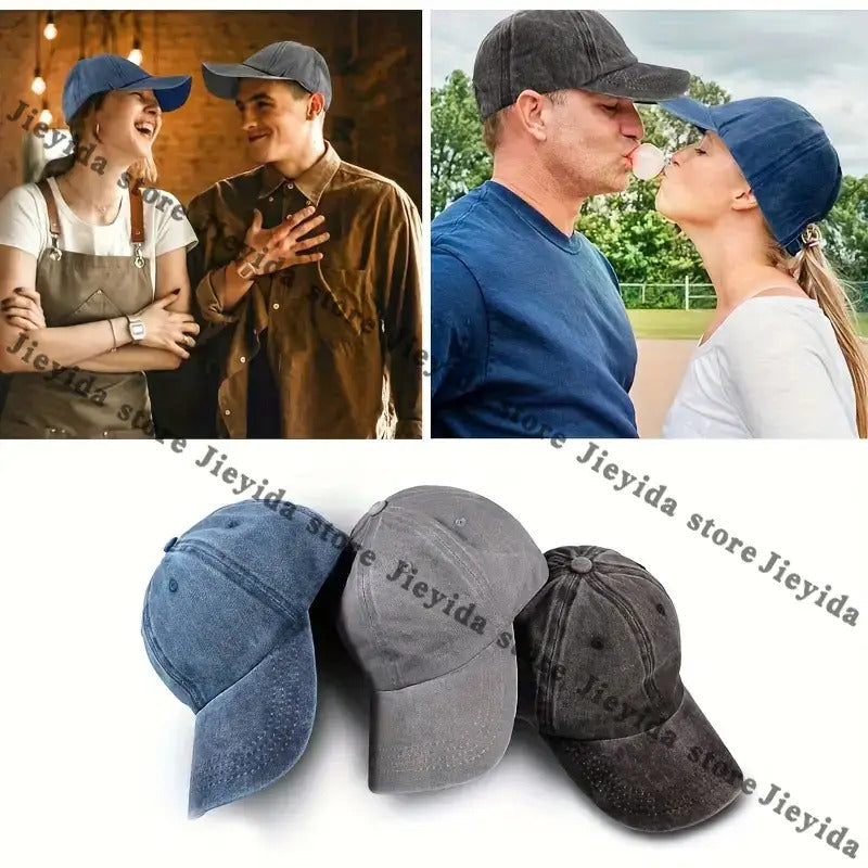 1pc Men's & Women's Tiger Print Baseball Cap - Adjustable Dad Hat with Curved Brim, Breathable Washed Cap Suitable for Outdoor, Casual, All- Wear, Tiger Design, Unisex for, Daily Use, and for All Occasions