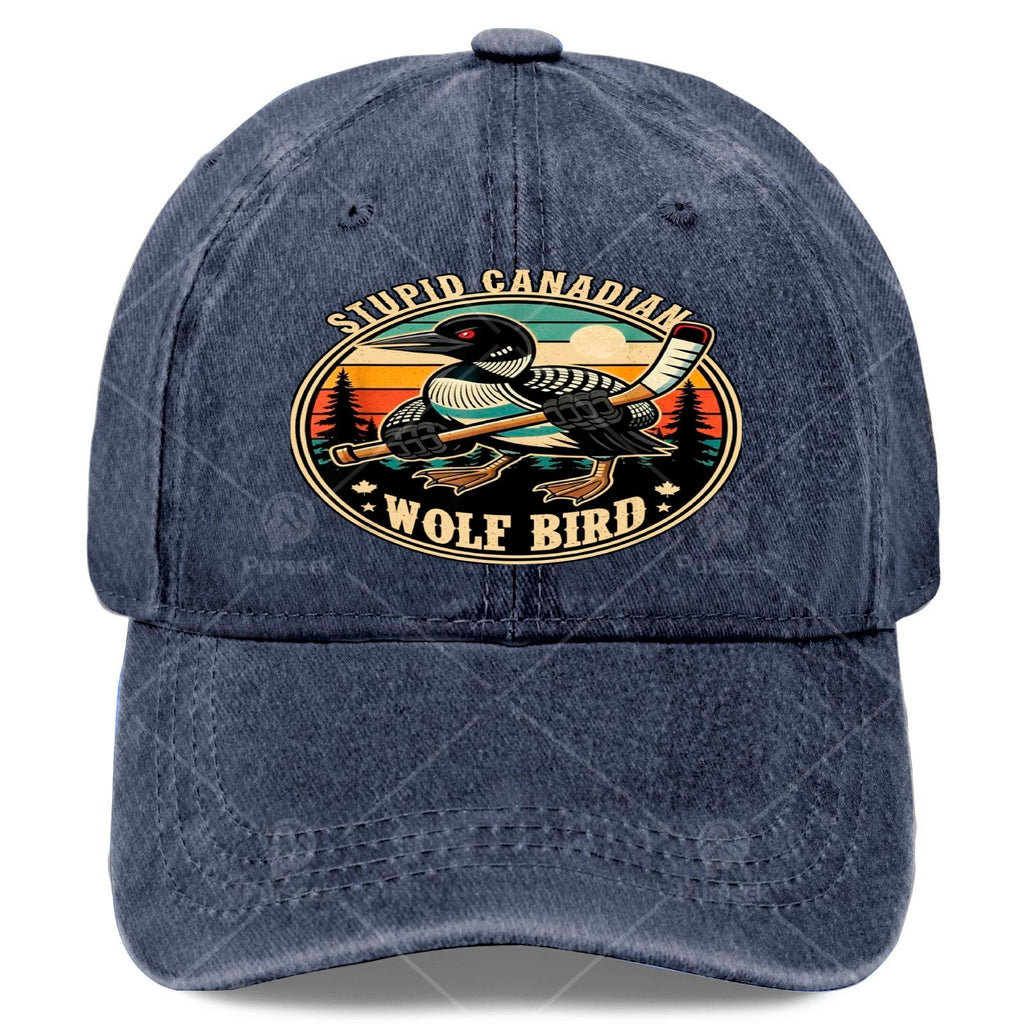 Retro Canadian Wolf Bird Heated Hookey Loon Baseball for Everyone