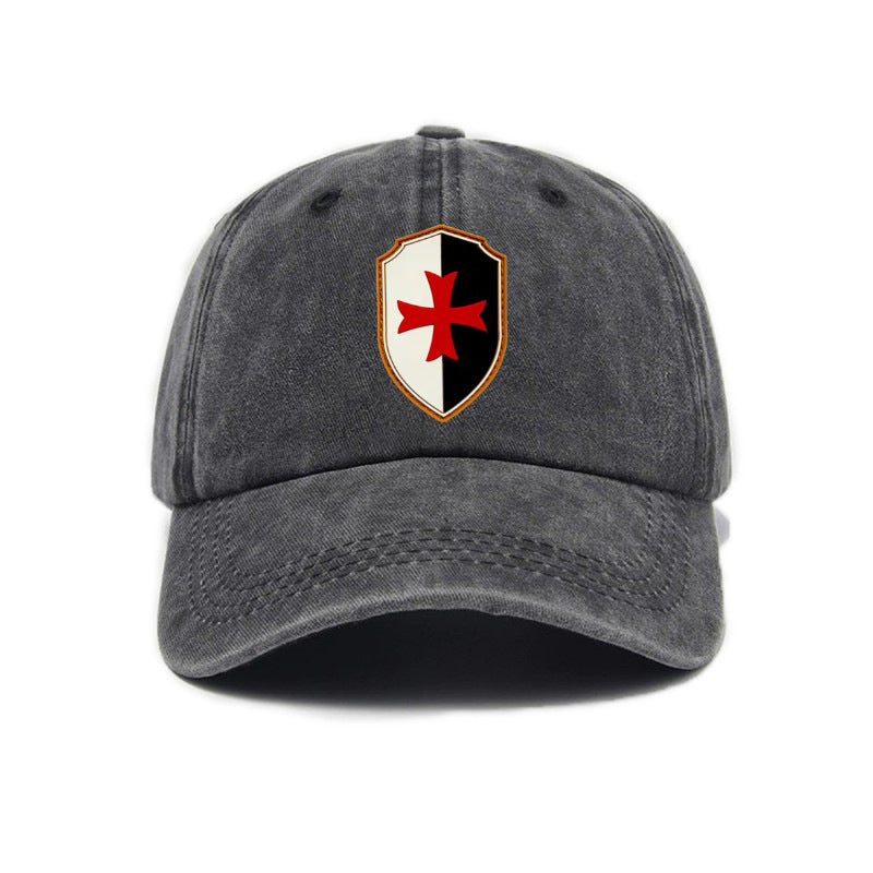 1 Washed Distressed Printed Baseball Cap, Adult Trendy Outdoor Universal Fashion Printed Baseball Cap, Unisex Versatile Washed Distressed Soft Top Sun Baseball Cap