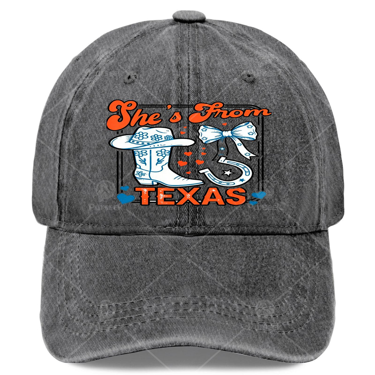 Retro Texas Cowgirl Baseball - Lightweight Western Hat with Full-Body Texan Print, Round Top & Curved Brim Suitable for Games, 4th of, Christmas, Casual Wear - Unisex for Outfits