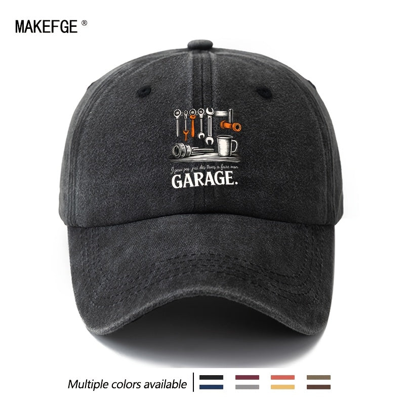 A Unisex Fashionable and Versatile Printed Vintage Artisan Baseball Cap, a Classic Vintage Washed Outdoor Lightweight Curved-brim Hat, a Trucker Baseball Cap, Suitable for Casual Occasions Such as Outdoor Vacations, Travel, and Camping, a Holiday