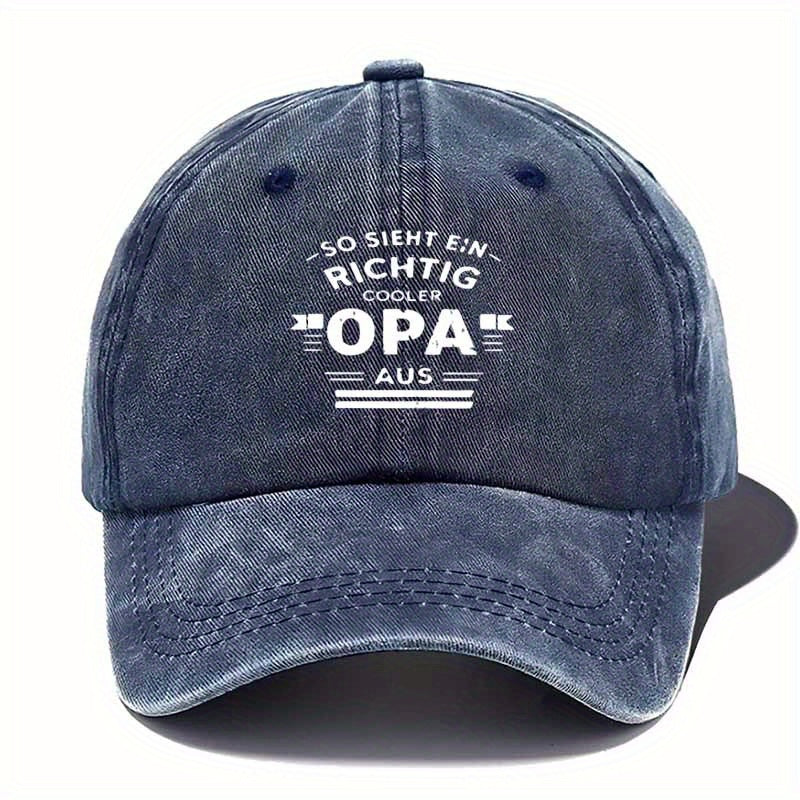 Unisex Washed Baseball Cap, Trendy Retro Duckbill Cap, Layered Printed Slogan Sun Hat, Best Choice for Traveling And Walking