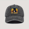 COFFE CAT DADDY Rainbow Pattern Print Adjustable Washed Men'S Baseball Cap Outdoor Fishing Dad Hat
