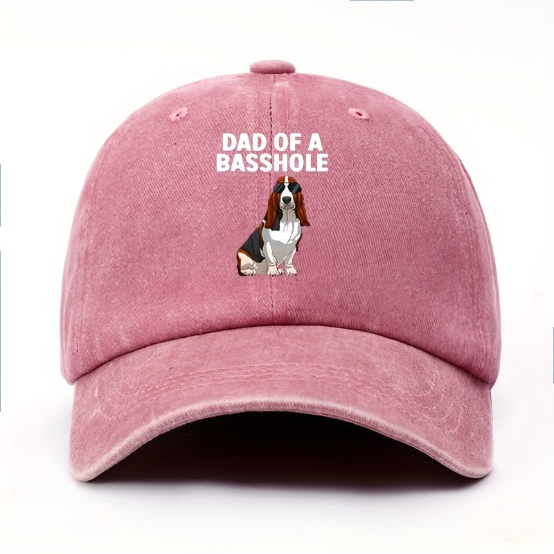 Cool Basset Hound Design Men'S Dad Baseball Cap, Lightweight Soft Comfortable Breathable, Adjustable Back Closure Basset Hound Enthusiast Hat, Unisex, Multi-Color Optional