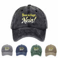 Trendy Baseball Cap Adorned with German Slogans, a Choice Full of Youthful