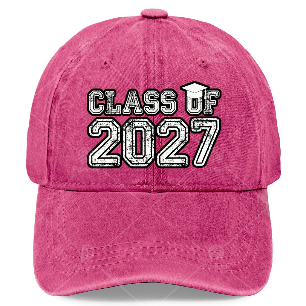 2027 Graduates Retro Baseball Cap - Vintage Unisex Graduation Gift Suitable for &, Machine Washable Cap with Pull String Closure, Retro for Prom, Graduation Parties, Events - Comfortable Cap for 2027 Year-Round