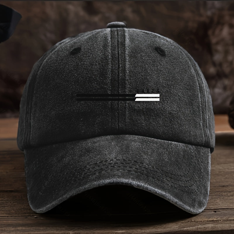 Men' Paris Letter Print Baseball Cap with Paris-Themed '' & '' Letters - Adjustable Curved Brim Hat, Breathable Textile Fabric Suitable for Outdoor, Casual, Travel, Casual Attire - Hand Washable Cap