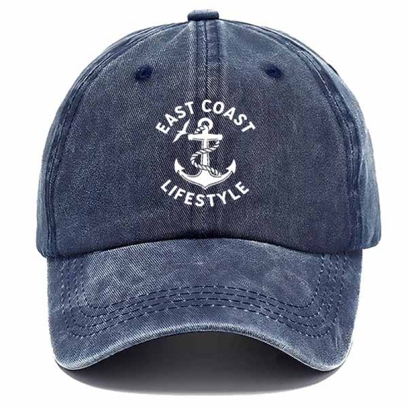 Nautical Anchor & Seagull Baseball Cap - Coastal Beach Hat Suitable for Summer Vacations, Outdoor Activities, Back-to, Graduation Gifts, Casual Cap for with Nautical
