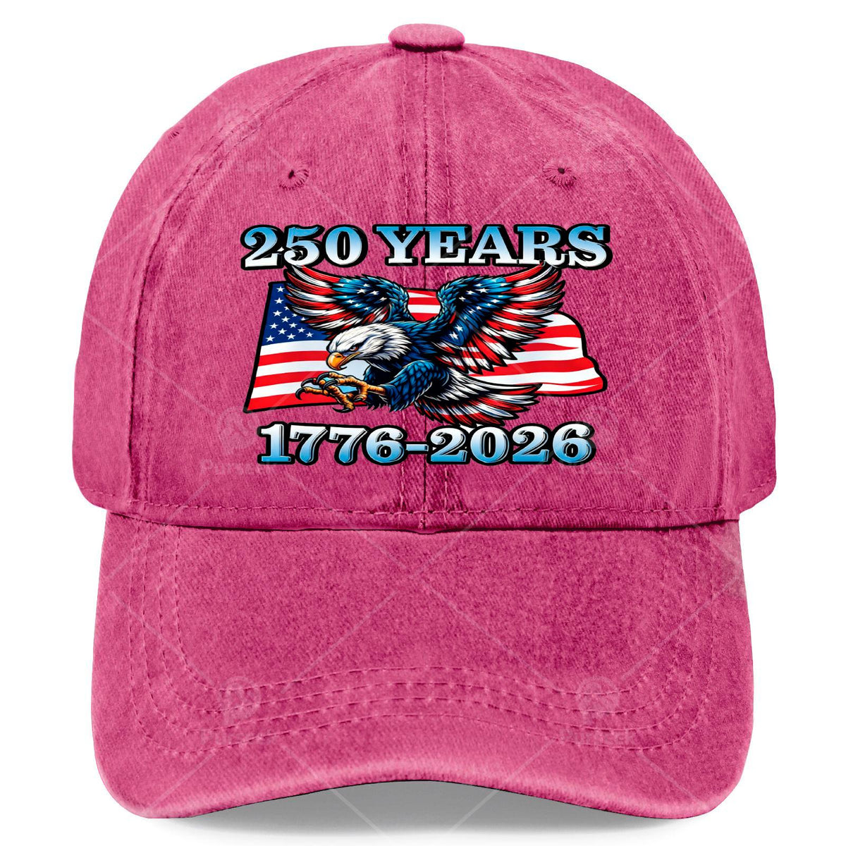 Vintage Patriotic Eagle and Flag 250 Years 17762026 Baseball Hat Unisex