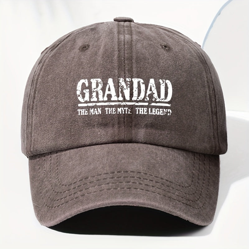 Unisex Letter Print Washed Vintage Baseball Cap, Fashionable Sun Outdoor Hat for Men and Women, Adjustable Trucker Hat Suitable for All Seasons and Daily Wear