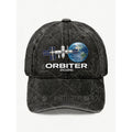 Orbiter 2026 Space Station Earth Design Vintage Unisex Cool Street Casual Hat for Anniversary Celebration