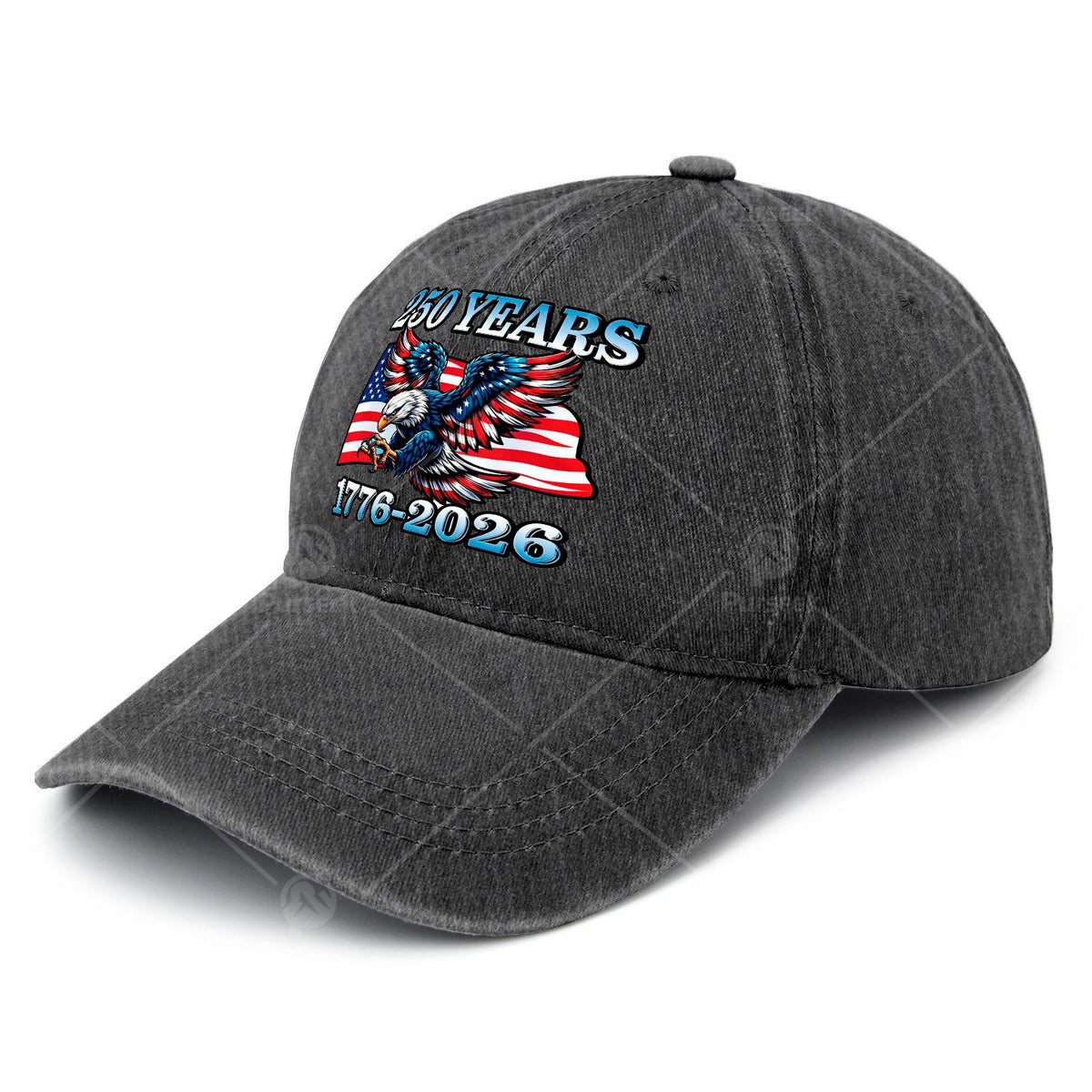 Vintage Patriotic Eagle and Flag 250 Years 17762026 Baseball Hat Unisex