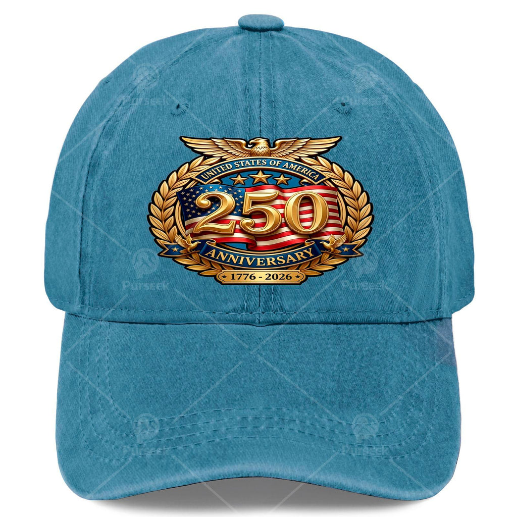 250th Anniversary of American Independence- Unisex American Flag Baseball