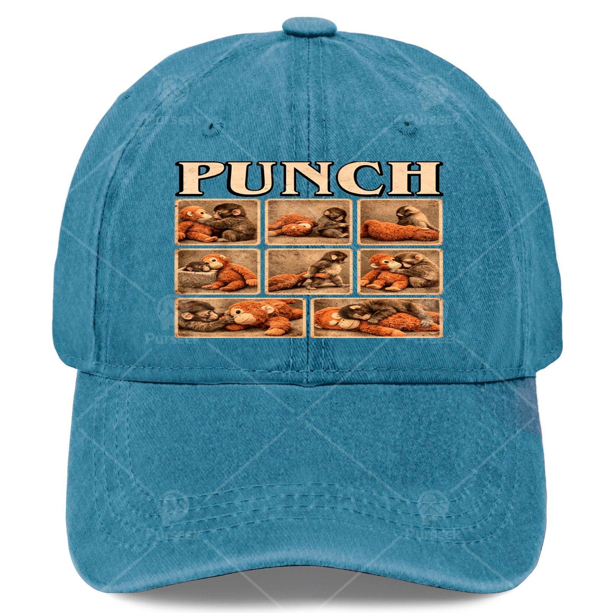 Retro Monkey Print Baseball - Suitable for Christmas Gifts, Games, 4th of - Lightweight Full-Body Monkey Hat with Iconic Mokey, Unisex Casual for Themed Events and Casual Attire