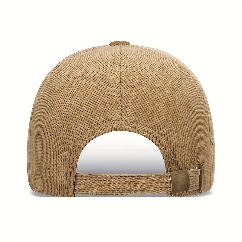 New Corduroy Hats for Autumn And Winter, Thickened And Warm, Suitable for Both Men And Women, Designed to Make The Face Look Smaller